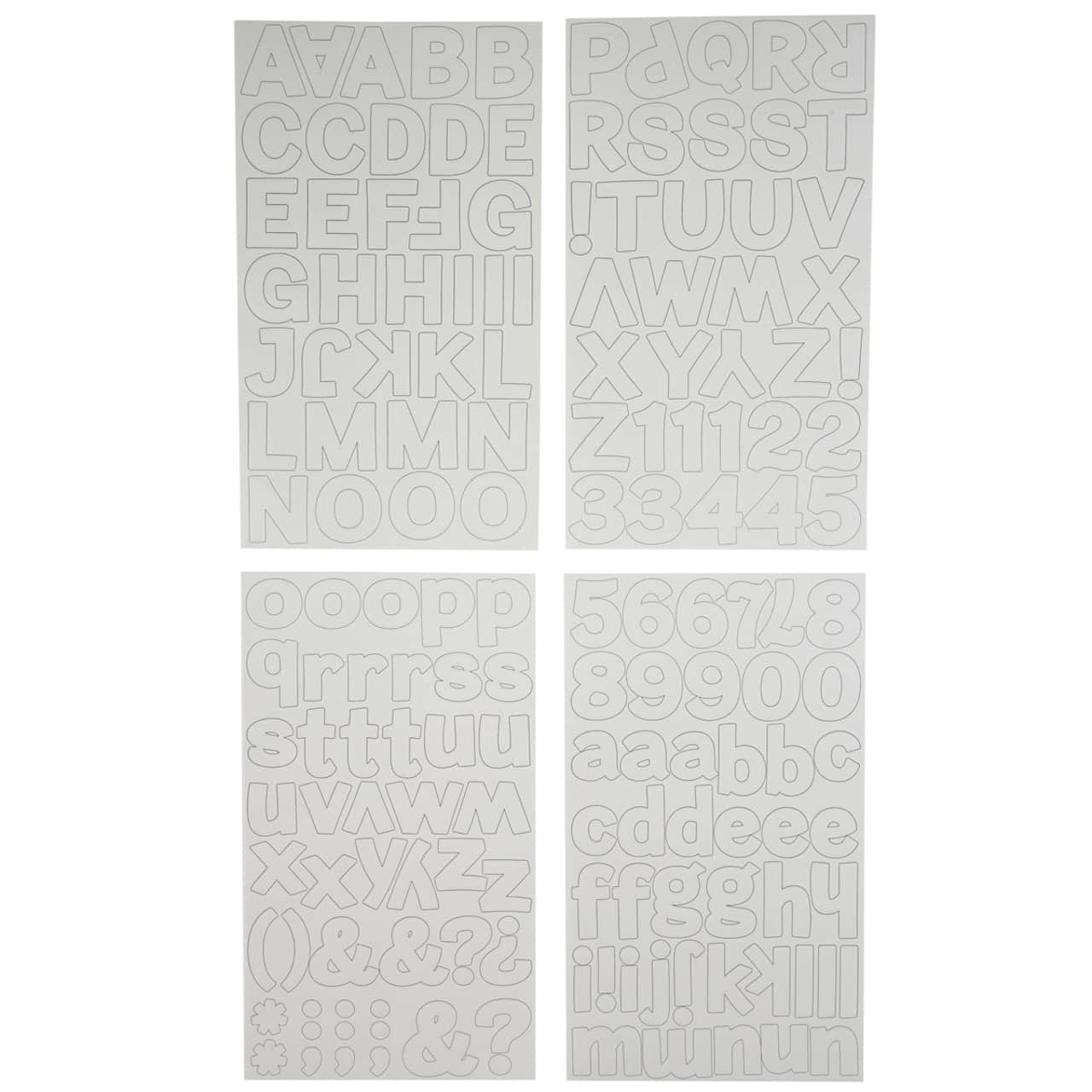 12 Packs: 160 ct. (1,920 total) Block Alphabet Stickers by Recollections™